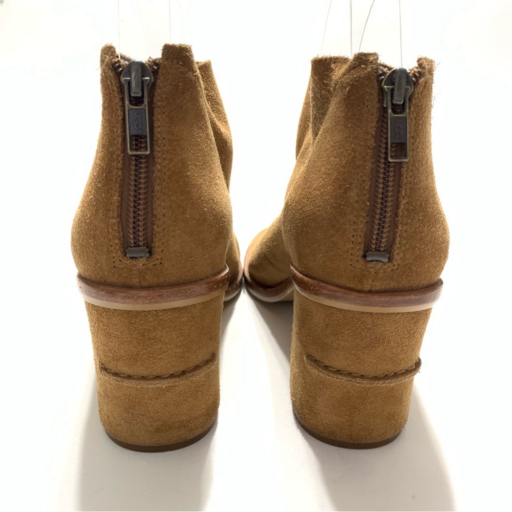 Ugg Ginger Open Toe Suede Boot Ankle Bootie - image 5